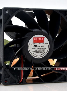 原装Dayton E19433 9038 24v 106.3CFM 9CM变频器工控机散热风扇