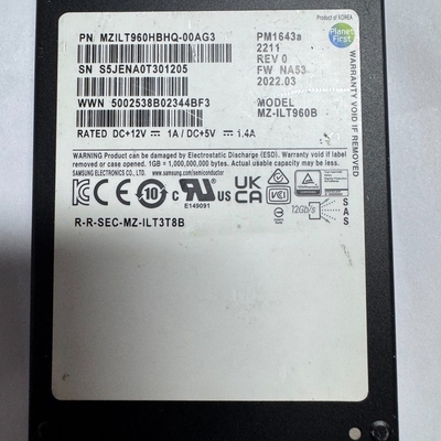 三星pm1643 960g x371a sas固态硬盘议价