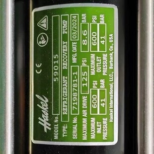 Haskel冷媒增压泵59015 59015-2 59020 59020-2 59025 59025-2