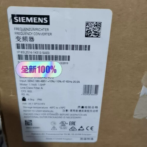 全新原装正品6SL3514-1KE13-5AE0原装现议价