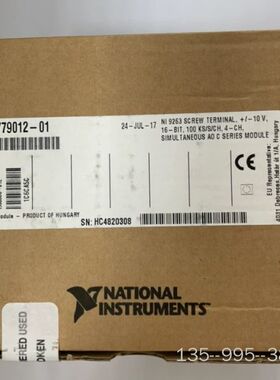 NI-9263 ，779012-01 (C系列电压输出模块)