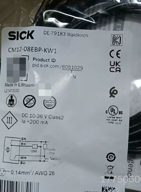 SICK西克CM12-08EBP-KW1电容式接近开关，(议价)