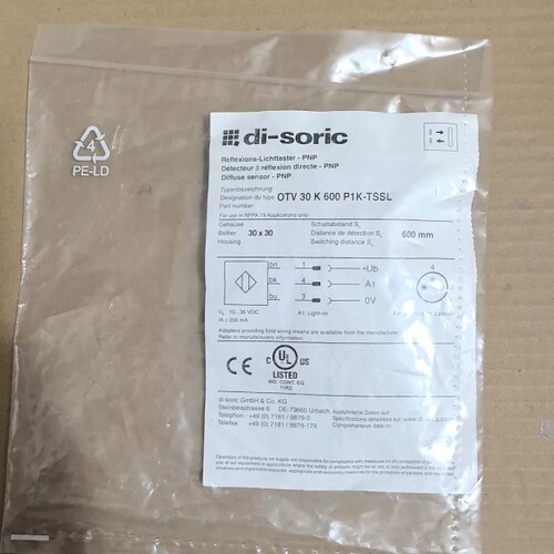 di-soric全新原装正品OTV 30 K 600 P1K议价