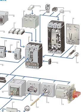 Eaton伊顿穆勒moellerNZM1-XAHIVL380-440AC/DC断路器配件