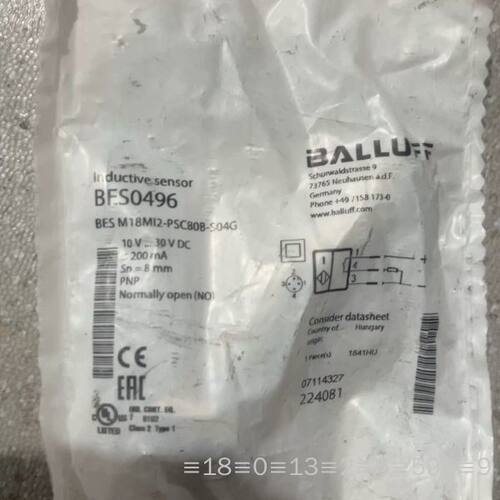 BALLUFF传感器 BES0496议价