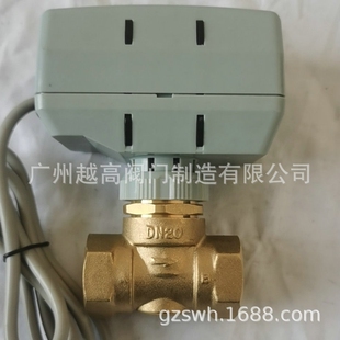 电动两位三通阀电动二通球阀220V两线常闭常开式电动球阀开关