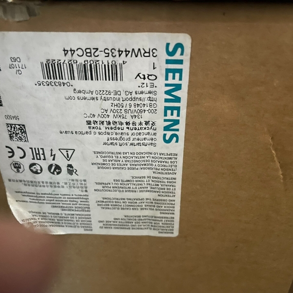 3RW4435–2BC44软启动全新原装正品现货