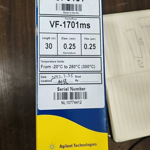 Z 色谱柱 CP9151，VF-1701ms，30米×