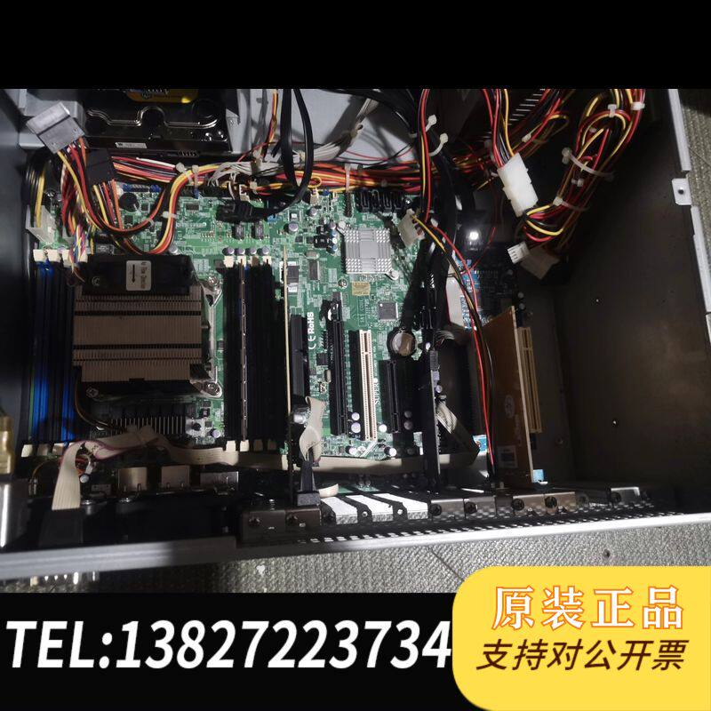 超威工业设备工控机  X9SRA 双网卡主板。三代8g内
