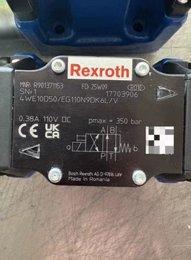 电磁阀R901371153 4WE10D50/EG110N9