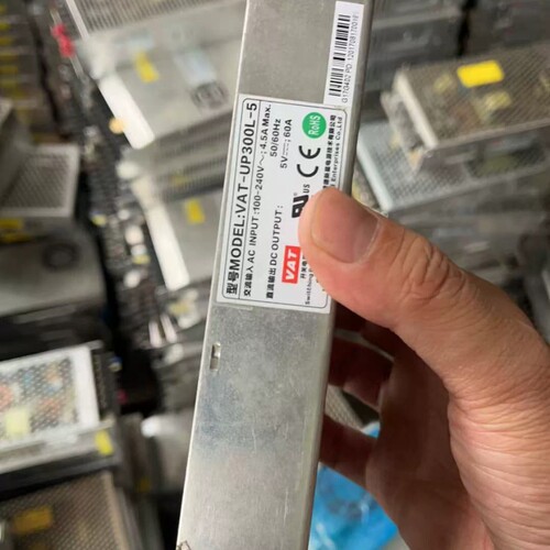 议价拆机普德新星VAT-UP300L-5开关电源，5V输出60A