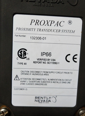 本特利Bently Nevada 132306-01 Pro