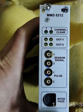 默生EPRO控制板卡  MMS6312 一张，会测详谈