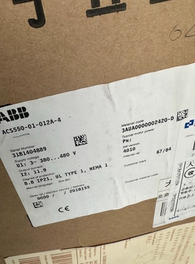 ABB变频器ACS550-01-012A-4 5.5/4详谈