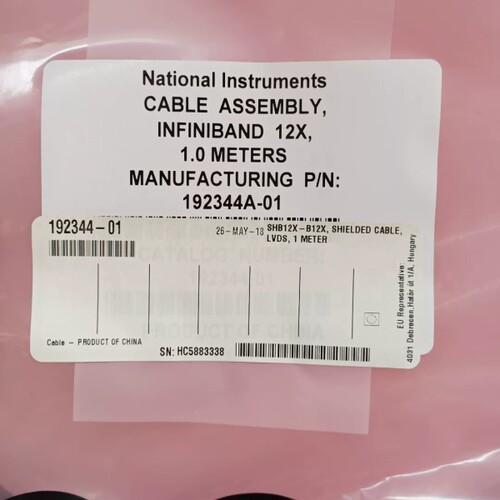 新到NI SHB12X-B12X  192344-01  L