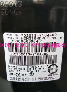 H2NG184DPEF 204DREF 244DREF H2NG294DPEF美国布里斯托压缩机议