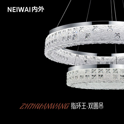 意式轻奢客厅吊灯水晶灯