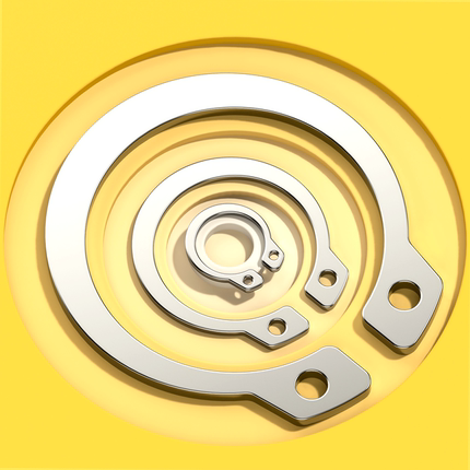 304不锈钢卡簧3-200轴用弹性挡圈不锈钢轴卡环轴承卡环GB894.1