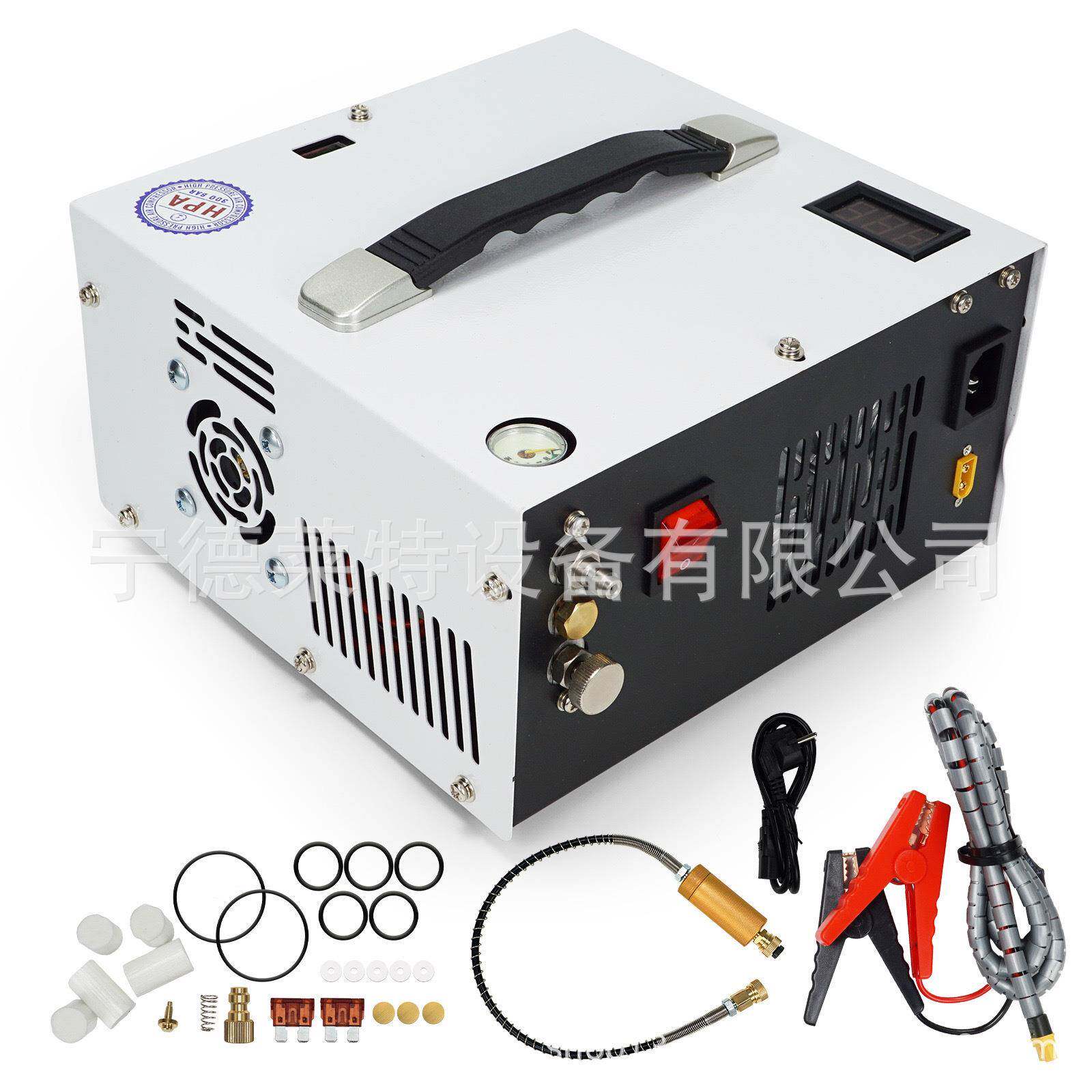 内置12伏车载高压打气泵30mpa打气机充气泵4500psi打气筒40mpa