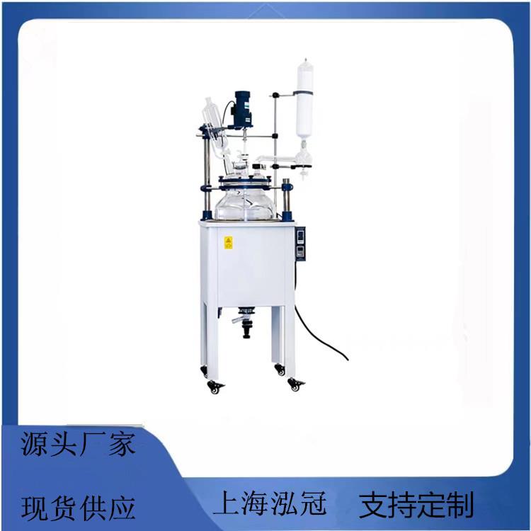 厂家直供大型玻璃反应釜单层玻璃反应釜F-80L