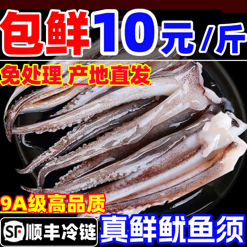 鱿鱼须尤鱼须新鲜海鲜水产鲜活速冻二本足生鲜商用鱿鱼头火锅食材