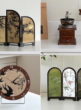 中古风桌面摆件客厅轻奢高档法式覆古电视柜房间装饰品高级感小众