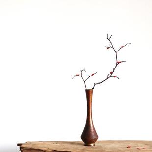 干树枝枯原木梅花干花瓶器禅意装饰摆件插花束天然客厅桌面侘寂