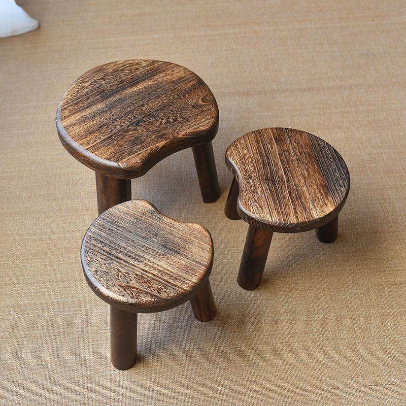 实木小圆凳家用复古创意茶几凳矮凳木头板凳小凳新中式木凳圆凳子,住宅家具,矮凳,淘宝优惠券,粉丝福利购,淘宝优惠卷