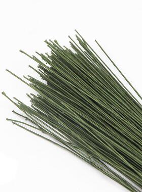 花艺铁丝手工材料绑花杆扎2/4/8/12/14/16/20/22#号DIY丝彩色绿色