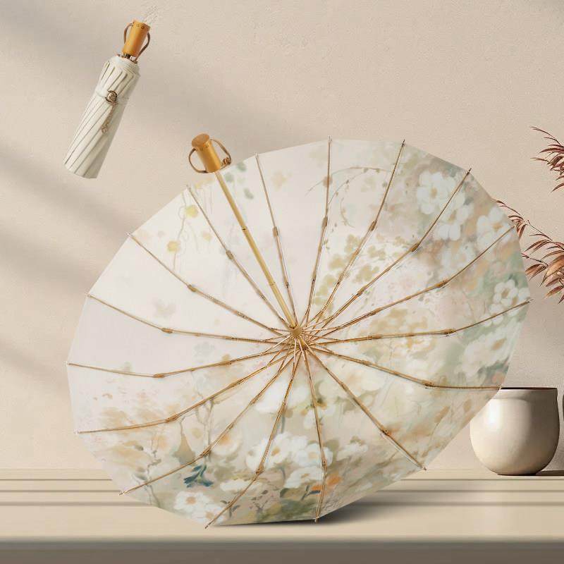 遮阳伞晴雨两用防晒抗UV遮阳伞女16骨折叠雨伞加大号结实抗风,居家日用,伞,淘宝优惠券,粉丝福利购,淘宝优惠卷