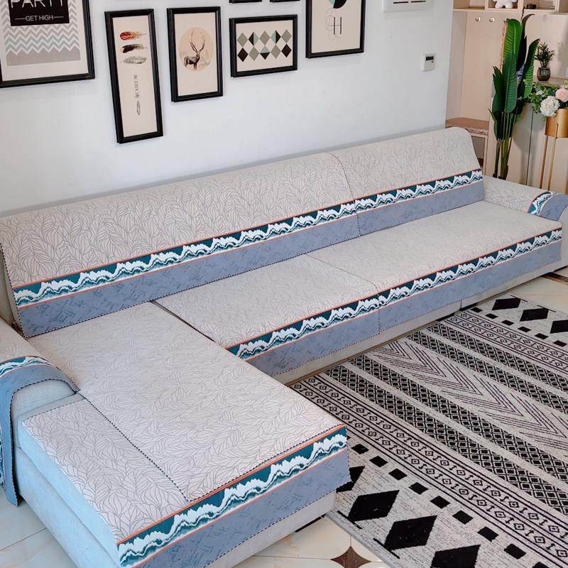 现代高端2024新款布艺沙发垫四季通用垫子坐垫套罩靠背巾盖布,居家布艺,沙发垫,淘宝优惠券,粉丝福利购,淘宝优惠卷