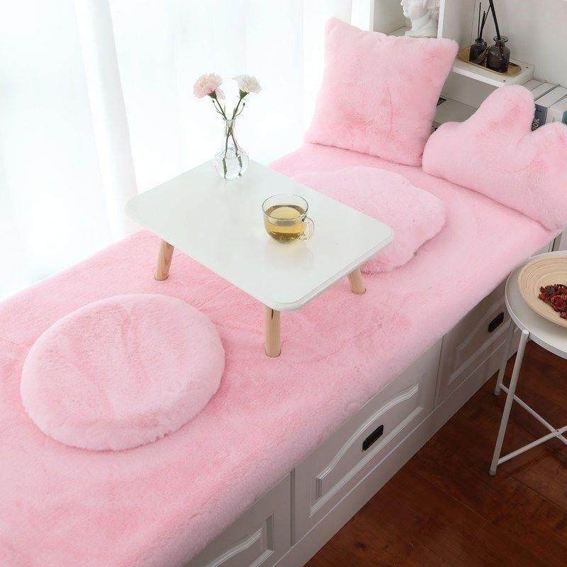 短毛绒飘窗垫阳台垫主卧客厅沙发窗台坐垫加厚防滑榻榻米全屋定制,居家布艺,飘窗垫,淘宝优惠券,粉丝福利购,淘宝优惠卷