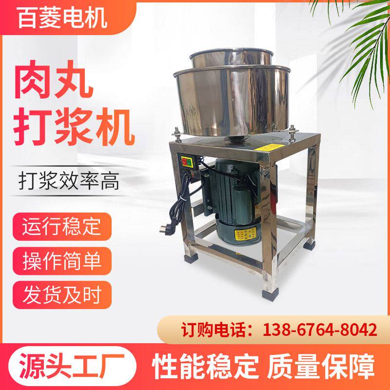 全自动瘦肉丸打浆机 不锈钢商用绞肉机 猪肉牛肉鱼丸成型机肉泥机