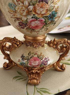 欧式瓶件客厅插花摆覆关古奢华家居玄电26292视柜餐花桌花艺花器