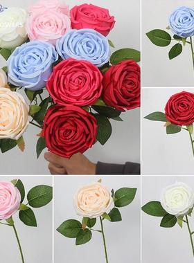 单支仿花真装花洋牡花布景绢假花橱窗丹饰婚礼婚庆55381路引客厅
