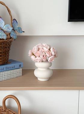 手札小玫彷真花视柜餐桌摆件ins风花瑰20772电装饰网红摄假影拍照