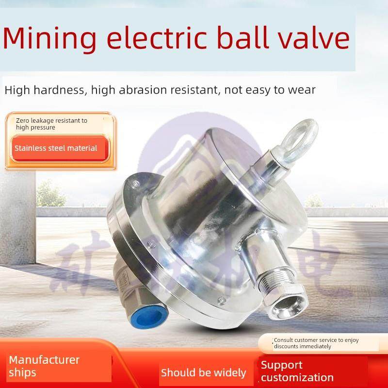 Dfh矿用ben型防爆电动球阀20/7内螺纹法兰连接12-24V球阀