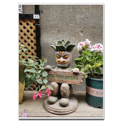 外美式墅乡村入户露台花贸园摆造景庭院装饰别78140件阳台布置户