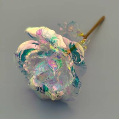 送她一朵永不凋的瑰花！七彩花炫14661光礼仿真花谢情玫人节浪漫