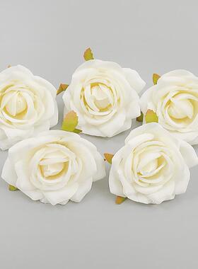 白色仿真88458花 假花绢花 玫瑰花绣系花球丹头牡 diy手工材料婚