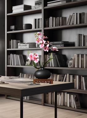 新中仿真蝴蝶兰假花式花艺套插装摆件简约家居客厅34306餐桌几茶