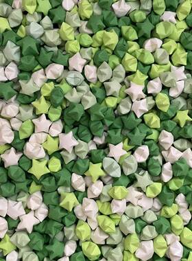 手工星星成幸运星纸星星成品夜光星星成品折叠夜06366光折星星品