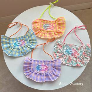 可调节宠物口水巾围兜围嘴泰迪比熊小型犬狗狗猫咪围巾配饰用品