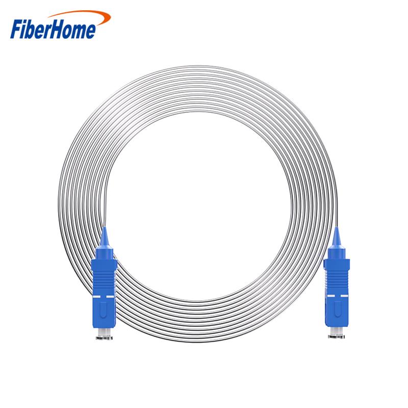 隐形光纤线隐形微缆室内透明光缆单模单芯sc-sc光纤跳线50米轨道