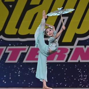 诗雨江南舞蹈道具99833伞古风典儿童油纸伞小号古伞舞专用演出透