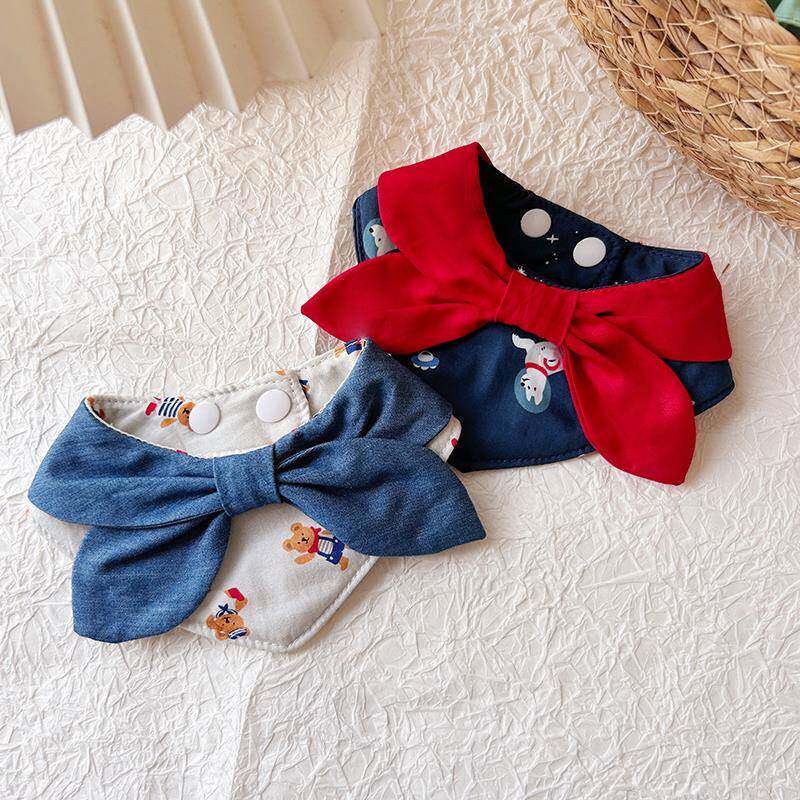 宠物在风蝴蝶结领带三角形围巾猫和狗围巾衣领蝴蝶结口毛巾可爱的