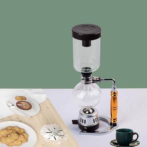 金手柄虹吸咖啡壶咖啡器具耐热玻璃虹吸壶手煮咖啡机手煮咖啡壶