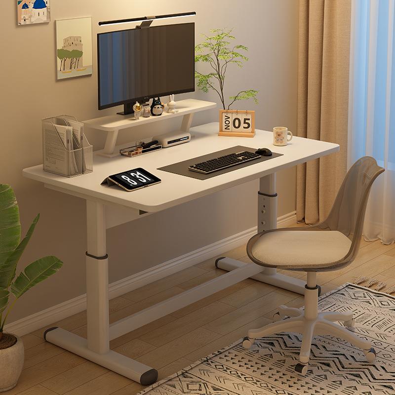 手摇升降桌电脑桌电竞桌儿童学习桌书桌卧室家用台式写字桌电脑桌