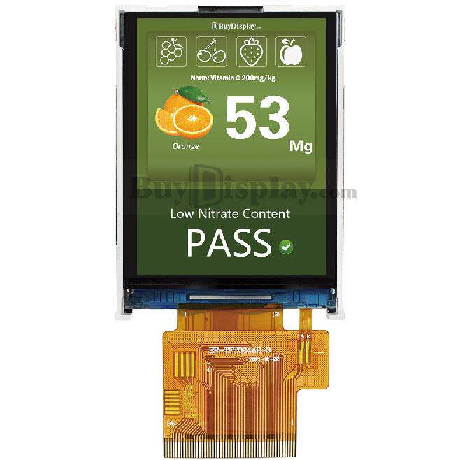 2.4寸IPS彩色液晶显示模块/240x320点阵彩屏模组/并串口