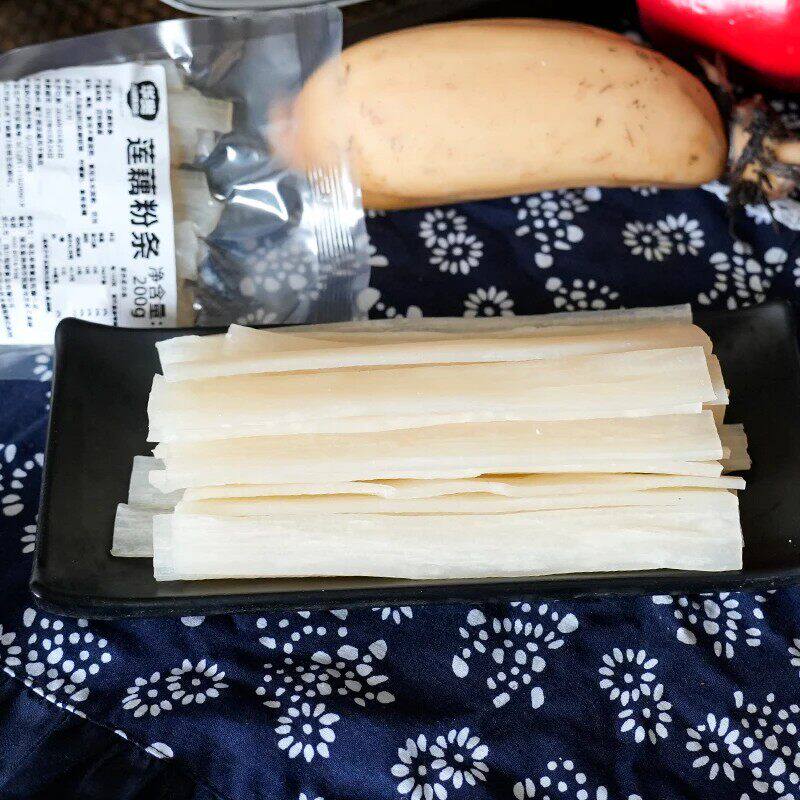 华贵莲藕粉条湖北特产藕粉条宽粉免泡食用方便火锅麻辣烫食材袋装